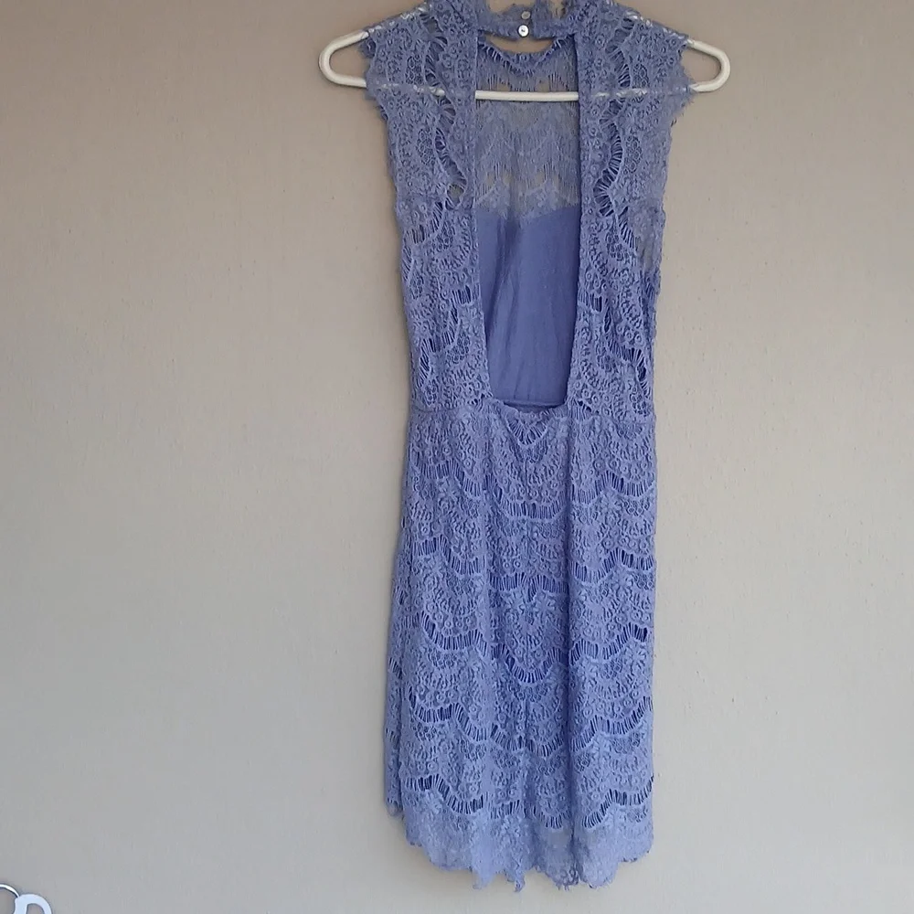 Free People Daydream Lace Dress Lavender Size Small